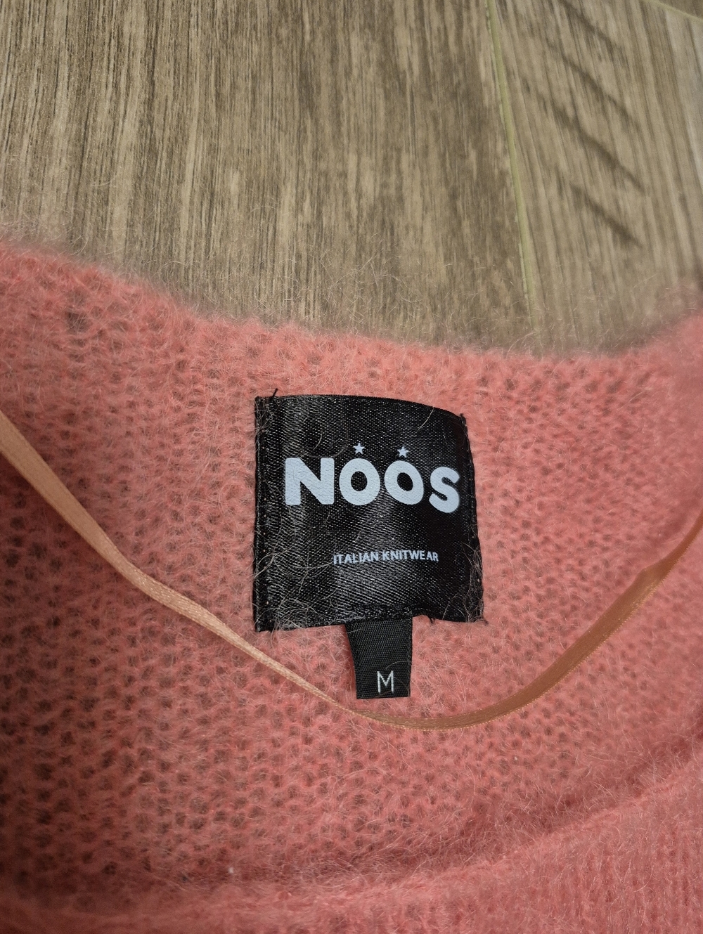 Cozy Scoop Neck Sweater in Coral Pink - Picture 4 of 6